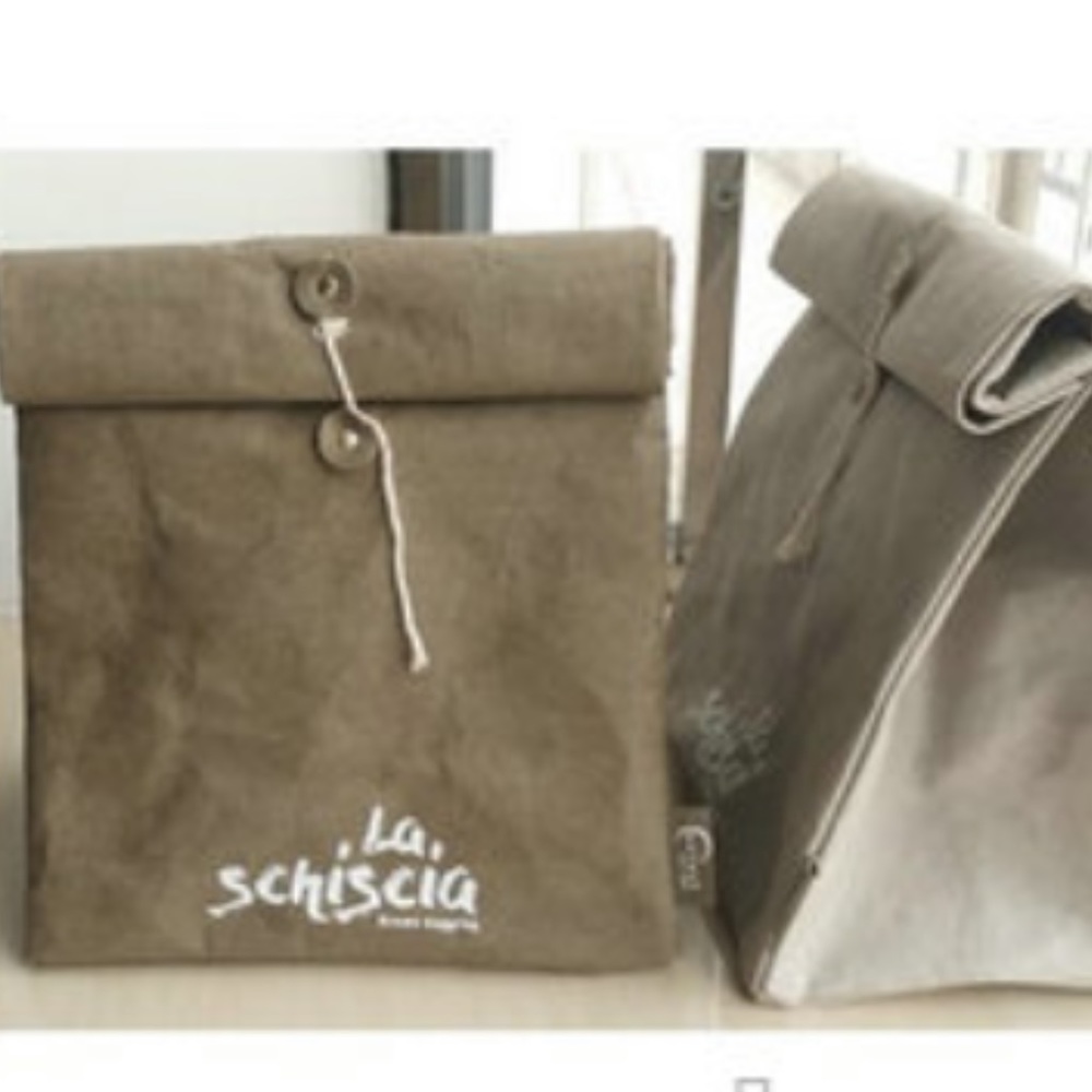 LA SCHISCIA GREEN REUSABLE ECO FRIENDLY LUNCH BAG EATALY NYC